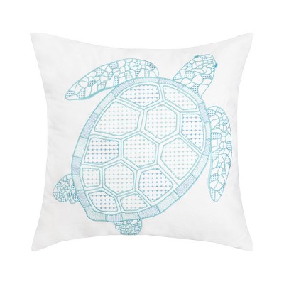 C&F Home 18" x 18" Turtle Indoor / Outdoor Embroidered Throw Pillow