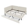 Kumasinova Twin/Full Size Bed Frame,Upholstered Platform Bed Frame with 2 Storage Drawers,Adjustable Velvet Sofa Bed for Living Room,Bedroom - 4 of 4