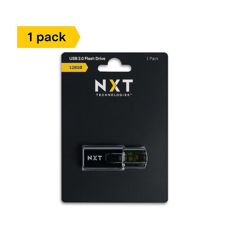 NXT Technologies 128GB USB 2.0 Type A Flash Drive Black (NX61111), 2 of 6