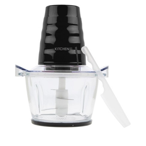 Kitchen Hq Mini Chopper With 34 Oz. Glass Bowl Refurbished Black