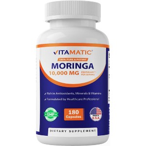 Moringa Capsules 10,000mg - 180 Capsules - 1 of 4