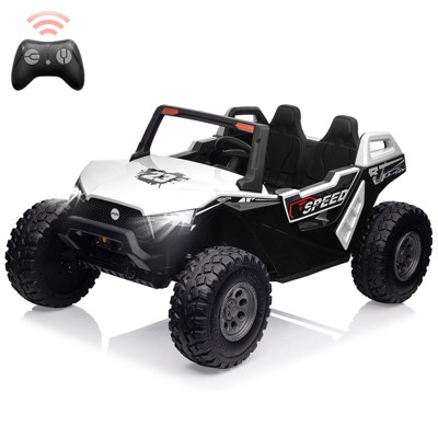 24V 2-Seater Ride On UTV Car for Kids with Remote, Dual Modes, Adjustable Seats, Large EVA Wheels, Music & Lights