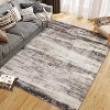 Modern Abstract Area Rug Soft Washable Foldable Accent Rug Non Slip Low Pile Throw Rugs for Living Room Bedroom - 2 of 4