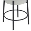PAGED Height Adjustable Bar Stools Set of 2 Modern Rattan Swivel Counter Stools with Back and Footrest for Dining Room - 2 of 4