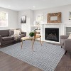 Checkered Easy Jute, Super Soft Rug for Bedroom, Soft Shaggy Plush for Bedroom Dining Room Non-Slip Stain Resistant Under Table Rug - 2 of 4
