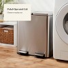 60L Stainless Steel Step Trash and Recycle Can - Brightroom™: Dual Compartment, Pedal-Operated, Kitchen Bin, Silver - 4 of 4