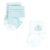 Hudson Baby Cotton Rich Newborn and Terry Socks, Starfish - 3 of 4