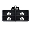 Blue Modern Sideboard Buffet Cabinet with 4 Doors, Textured Accent Console Storage Cabinet for Entryway, Dining Room, or Living Room-Tanpinhause - 3 of 4