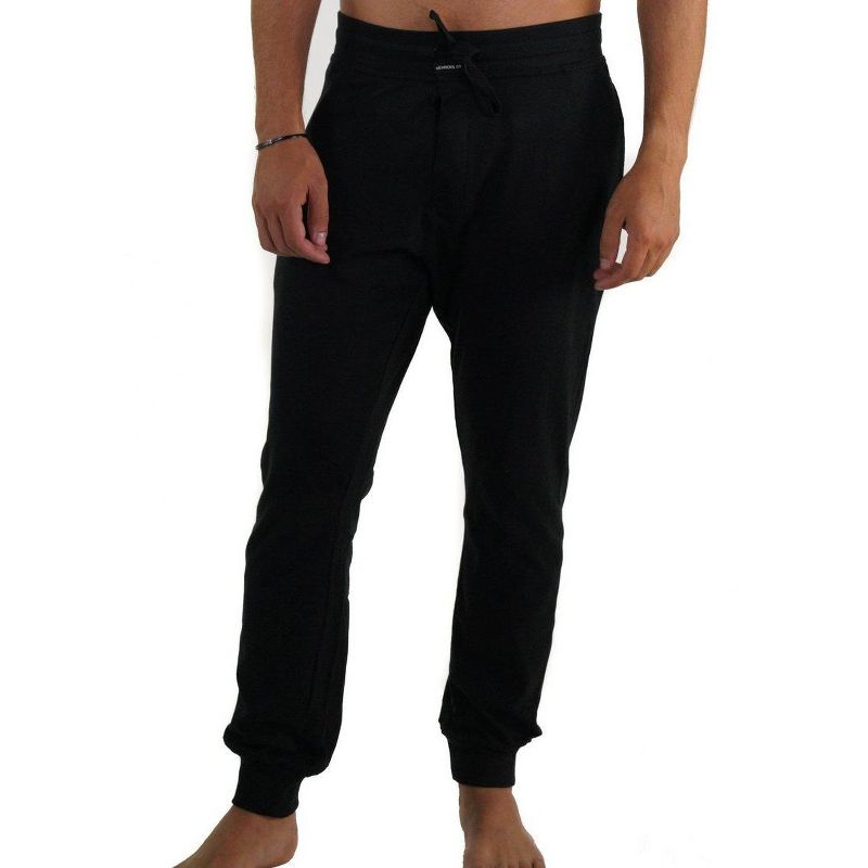Members Only Men's Cotton Knit Jersey Jogger with Two Side Pockets, Loungewear Sleep Pajama Pant for Men, 1 of 4