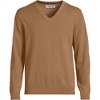 Lands' End Men's Fine Gauge Cotton V Neck Sweater - 3 of 3