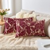 REGALWOVEN Floral Pattern Throw Pillow Covers for Farmhouse Sofa Bed Living Room Office 2 Pcs - 2 of 4