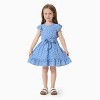 PATPAT Mommy and Me Matching Outfits All Over Dots Cross Wrap V Neck Ruffle Flutter-sleeve Dress - 3 of 4