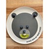 Red Rover 7" 4pk Bamboo Kids' Animal Plates: Toddler & Baby Dinnerware, Dishwasher-Safe, Off-White, Animal Theme - 3 of 4