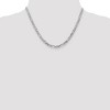 Black Bow Jewelry 4.5mm, 14k White Gold, Flat Figaro Chain Necklace - 2 of 4