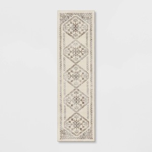 Washable Distressed Persian Accent Rug Cream - Threshold™ - 1 of 4