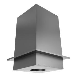 DuraVent 6DP-CS11 6" Galvanized Square Steel Ceiling Support Box and Trim Collar - 1 of 4