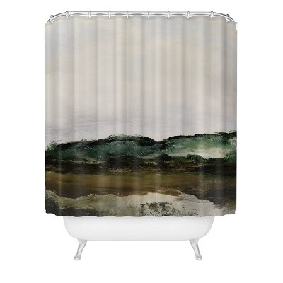 Dan Hobday Verte 1 Shower Curtain Brown - Deny Designs