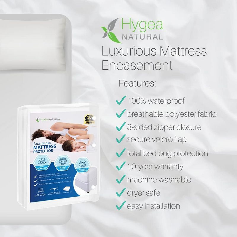 Hygea Natural Luxurious Bed Bug Matress Cover, 2 of 5