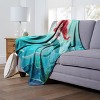 Disney Little Mermaid Classic Underwater Rays Silk Touch Throw Blanket - 4 of 4