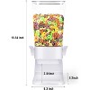 2 Pack 5.5 Qt Cereal Dispenser Countertop, Large Cereal Storage Container for Pantry Dry Food Snack Nut Candy - 3 of 4