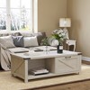 Homcom Farmhouse Coffee Table With Storage And Drawer, Pale Oak : Target