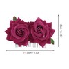 Unique Bargains Women's Portable Simulated Flowers Hair Clip Comb 1 Pc - 2 of 4
