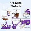 INFURNIC Bicycles 12 Inch Kids Bike with Training Wheels and V Brake for 2 to 3 Year Olds, Purple, 29.53"*7.49"*16.93" - 2 of 4