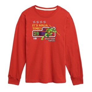 Boys' - Teenage Mutant Ninja Turtles - Its Ninja Time Donnie Long Sleeve Graphic T-Shirt - 1 of 4