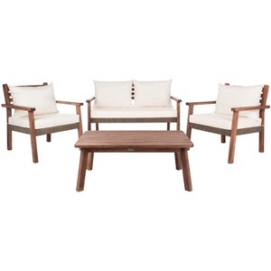 Reid 4 Pc Living Set - Indoor/Outdoor - PAT7051 - Safavieh - 1 of 4