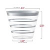 Smarty Had A Party 9 oz. Clear w/ Silver Stripes Plastic Party Cups - 240 pcs - 3 of 4