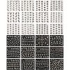 Wrapables Sparkly Black & White Flower Nail Art Sparkle Flower Nail Stickers (24 sheets) - 4 of 4