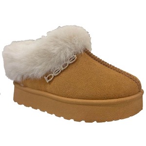 bebe Girls' and Toddler Boots - Kids Winter Snow Boots with Faux Fur Trim, Platform Shoes for Little Kid/Big Kid/Toddler - 1 of 4