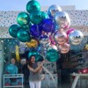PartyWoo Foil Balloons Teal Giant 4D 22 Inch 6 pcs - 2 of 4