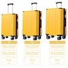 FATMOON Set of 3 Luggage, Expandable Hard shell ABS Suitcases with Double Spinner, Travel luggage Set with TSA Lock (20/24/28inch) - 3 of 4