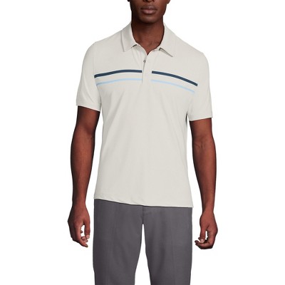Lands' End Men's Short Sleeve Performance Snap Polo