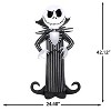 Gemmy Airblown Inflatable Jack Skellington w/Stylized Collar Disney, 3.5 ft Tall, Multicolored - 3 of 4