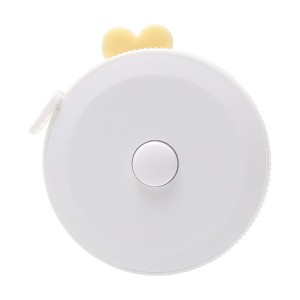 Unique Bargains Measure Tape Plastic Push-Button Tape Measure Pink Lucky Heart Design +/-5% Accuracy Plastic 1.97"x1.97"x0.71" 1 Pcs - 1 of 3