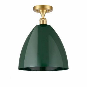 Plymouth Dome - 1 Light Semi-Flush Mount In Industrial Style-14.75 Inches Tall and 12 Inches Wide - 1 of 1