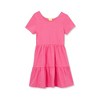 Lands' End Kids Short Sleeve Slub Jersey Tiered Dress - 2 of 4
