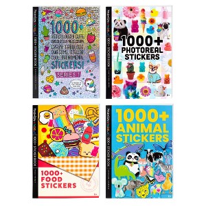 Fashion Angels: Sticker Book Bundle - 4 Pack, 4000+ Stickers, Fun Themes - 1 of 4