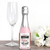 Big Dot of Happiness Rose Gold Happy New Year - Mini Wine and Champagne Bottle Label Stickers - New Year's Eve Party Favor Gift - Set of 16 - 2 of 4