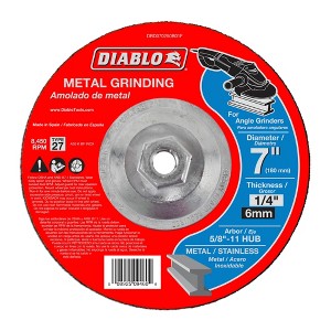 Diablo Genuine 7 in. Metal Grinding Disc - Type 27 HUB DBD070250B01F - 1 of 1