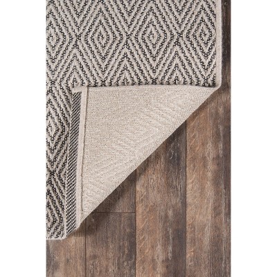 Charcoal Geometric Handmade Synthetic Tufted Area Rug - 3'11"x5'7"