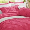 BAGOKIE 3 Pieces Floral Pinch Pleat Bed in a Bag Comforter Set for All Season - 3 of 4