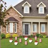 Big Dot of Happiness Jolly Santa Claus - Santa Claus Lawn Decorations - Outdoor Christmas Yard Decorations - 10 Piece - 2 of 4