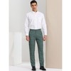 Lars Amadeus Men's Plaid Regular Fit Formal Business Dress Pants - 3 of 4