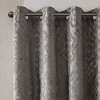 PAGED Curtains Knitted Jacquard Damask Total Blackout Grommet Top Curtain Panel Privacy Assured for Bedroom, Living Room - 2 of 4