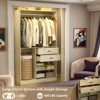 Aheaplus 40'' Freestanding Closet Organizer System with Hanging Rods, Drawers, Storage Shelves - 4 of 4