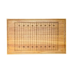 Slickblue Football Field Design Pine Wood Cutting Board, 20"x12" – Great for Sports Parties & Entertaining - 1 of 4