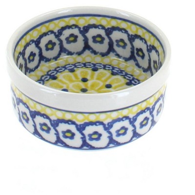 Blue Rose Polish Pottery 327 Ceramika Artystyczna Small Ramekin